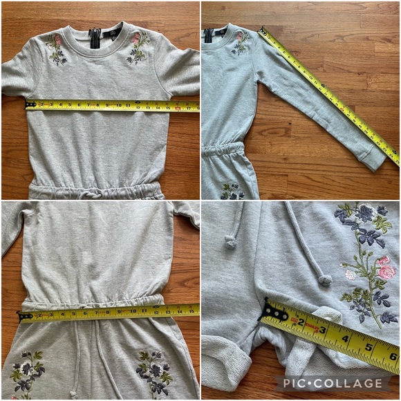 NWT Missguided gray embroidered long sleeve romper size 2 - Picture 13 of 13